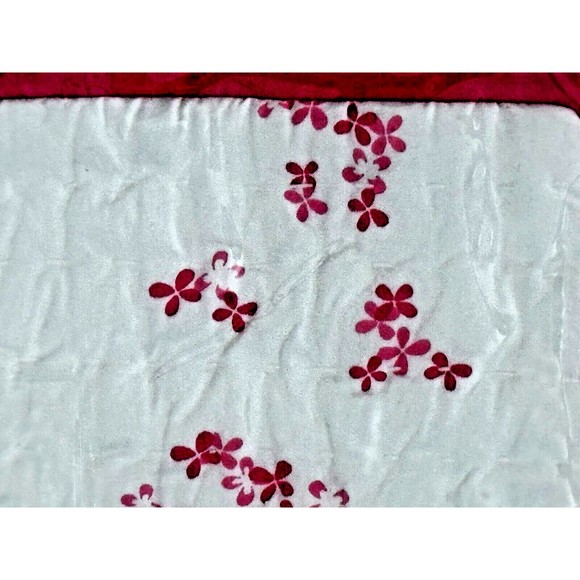 AUGGIE Bedding - Quilted Baby Pillow Sham / Cover - Pink Floral 12" x 18… - Picture 3 of 7